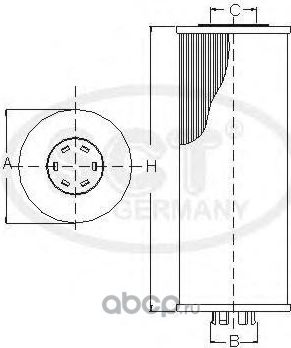 Масляный фильтр SCT-Germany. Артикул SH 450 P