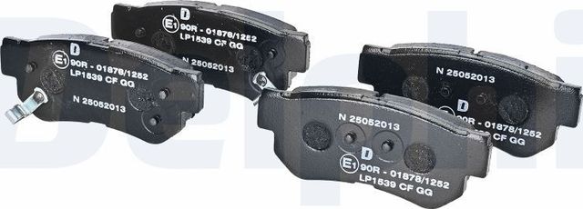 Тормозные колодки Delphi (Low-Metallic) задние для Hawtai Boliger 2011-2026. Артикул LP1539