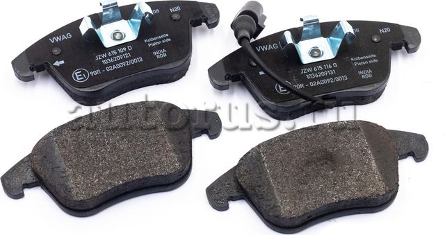 Тормозные колодки VAG передние для Volkswagen Tiguan I 2007-2018. Артикул JZW698151S