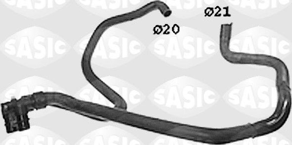 Патрубок радиатора (системы охлаждения) Sasic для Citroen ZX 1991-1997. Артикул SWH0296