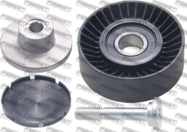 Направляющий (ведущий) ролик приводного поликлинового ремня Febest. Артикул 1988-E83