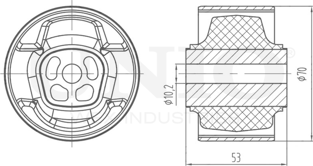 Опора двигателя (Unio). Артикул RMP-15041