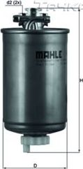 Топливный фильтр Mahle для Volkswagen Jetta II 1987-1991. Артикул KL 75