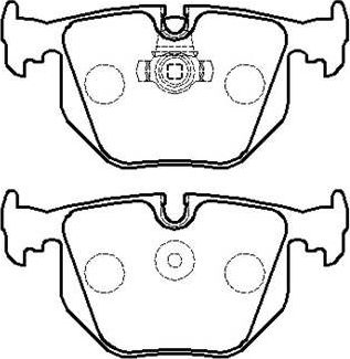 Тормозные колодки HSB. Артикул HP5188