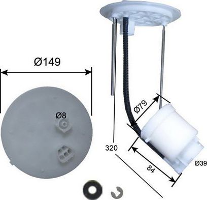 Топливный фильтр JS Asakashi для Lexus RX II 2006-2008. Артикул FS21008