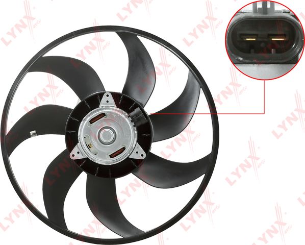 Вентилятор радиатора двигателя LYNXauto для Fiat Ducato III 2006-2026. Артикул RF-1807