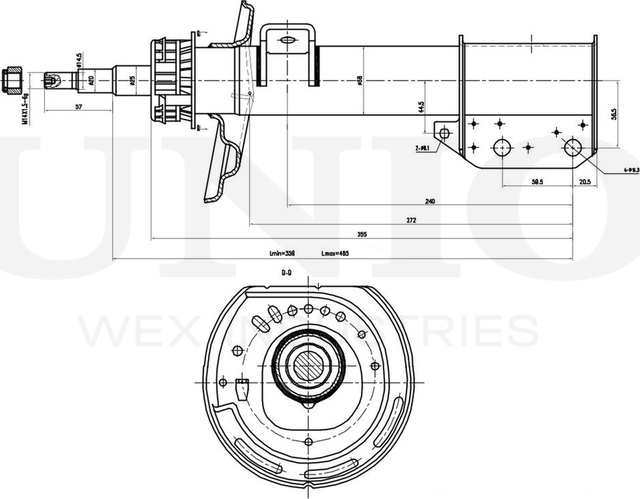 Амортизатор подвески (Unio). Артикул SAB-10700