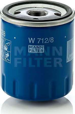 Масляный фильтр Mann-Filter. Артикул W 712/8