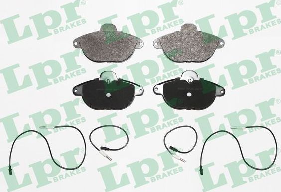 Тормозные колодки LPR передние для Citroen Xantia I 1995-1998. Артикул 05P345