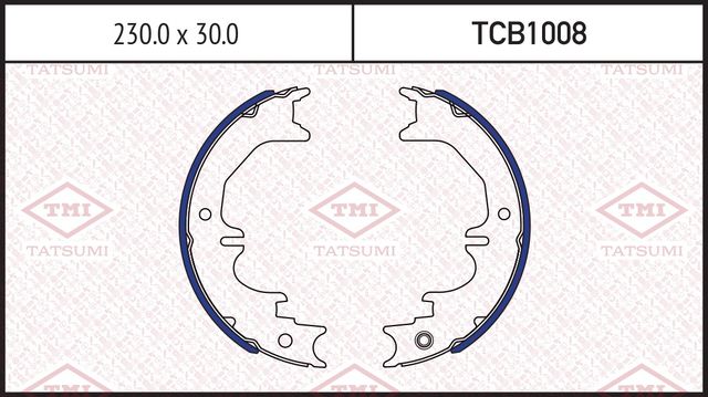 Тормозные колодки барабанные TOYOTA LAND CRUISER PRADO J90/J120/J150 (Tatsumi). Артикул TCB1008