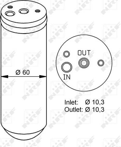 Осушитель кондиционера NRF (алюминий) для Mercedes-Benz M-Класс I (W163) 1998-2005. Артикул 33293
