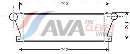 Интеркулер AVA. Артикул IV4021