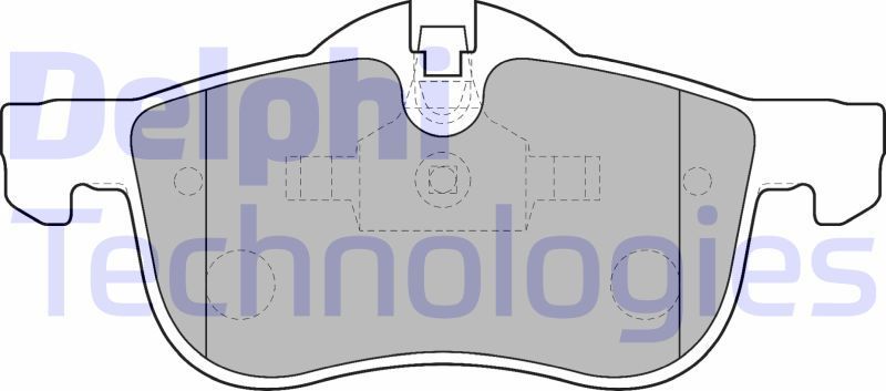 Тормозные колодки Delphi (Low-Metallic). Артикул LP1521