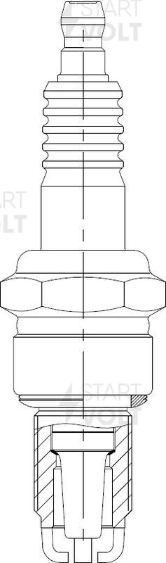 Свеча зажигания StartVOLT для Volkswagen Golf IV 1998-2002. Артикул VSP 0001
