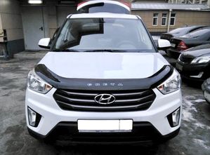 Дефлектор Vip-Tuning для капота длинный Hyundai Creta 2016-2020. Артикул HYD54