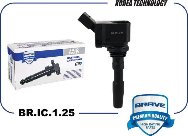 Катушка зажигания 04C905110L BR.IC.1.25 SKODA Octavia 12-, VW Golf VII 12-, JETT (Brave) Brave. Артикул BRIC125