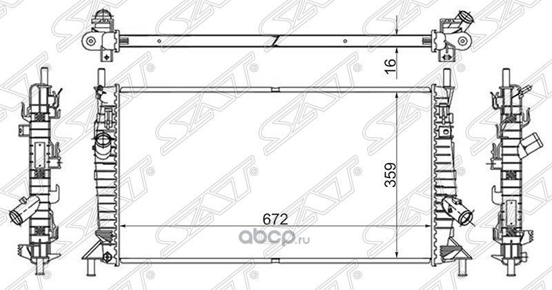 Радиатор MAZDA 3 1.41.61.6D2.02.0D 03-09FORD (SAT). Артикул MZ0008