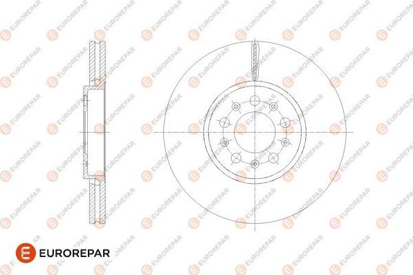 Тормозной диск Eurorepar. Артикул 1667855380
