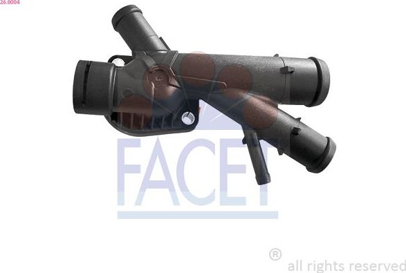 11211855801 Патрубок системы охлаждения VW CA11-20/PO10-22/TOU11-15/ Facet OE Equivalent. Артикул 26.0004