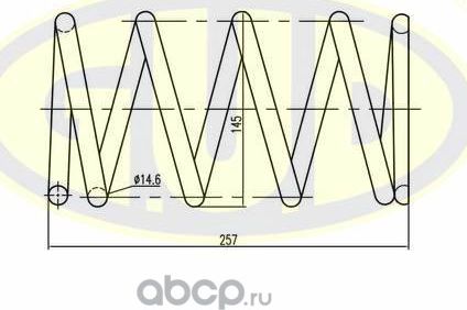 Пружина подвески G.U.D.. Артикул GCS292614