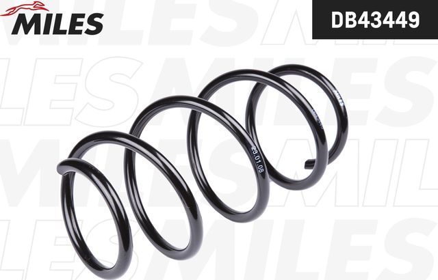 Пружина подвески Miles передняя для Skoda Octavia A7 2012-2019. Артикул DB43449