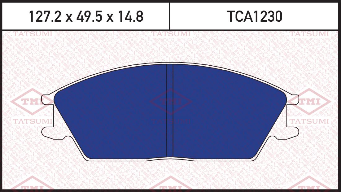 Колодки тормозные дисковые | перед | (Tatsumi) Tatsumi. Артикул TCA1230