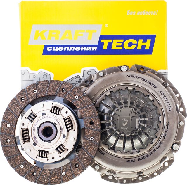 Сцепление (комплект) (в сборе) KraftTech 2P Kit для Renault Laguna II 2001-2007. Артикул W11215E9