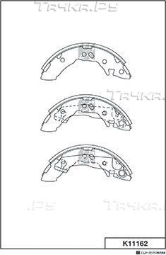Тормозные колодки MK Kashiyama. Артикул K11162