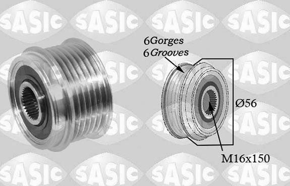 Муфта генератора обгонная Sasic для Opel Antara I 2006-2011. Артикул 1676020