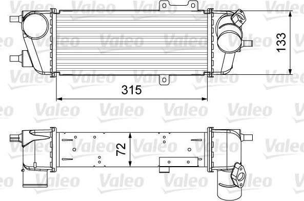 Интеркулер Valeo для Hyundai i30 II 2011-2012. Артикул 818361