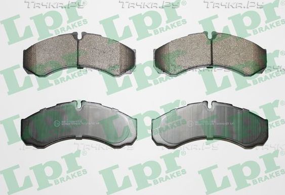 Тормозные колодки LPR задние для IVECO Daily I 1985-1989. Артикул 05P684