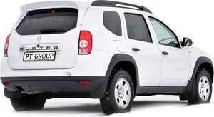 Защита порогов PT Group Чистые штаны (ABS) для Renault Duster I 2012-2020 Черное тиснение. Артикул RDU110301