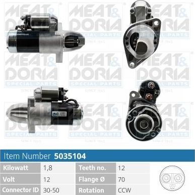 Стартер Meat & Doria. Артикул 5035104