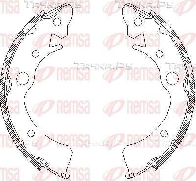 Тормозные колодки Remsa задние для Honda Civic V 1991-1995. Артикул 4096.00