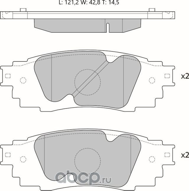 Колодки торм. диск. (Avantech). Артикул AV1202