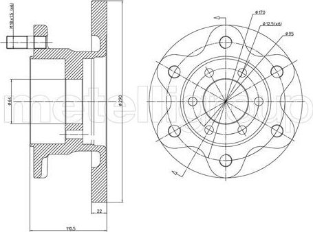 Тормозной диск Trusting. Артикул DF1332