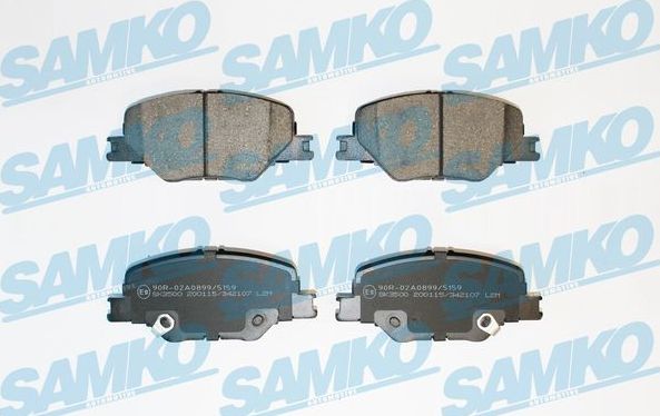 Тормозные колодки Samko передние для Opel Insignia II 2017-2026. Артикул 5SP2107