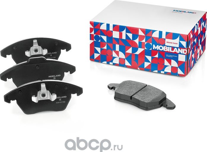 Колодки тормозные дисковые передние (4 шт.) с п/шум. пласт. CITROEN C4 I (LC_) (Mobiland). Артикул 429101760