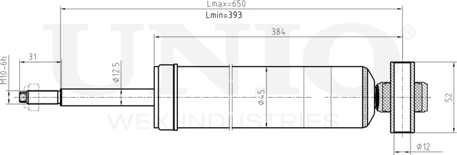 Амортизатор подвески (Unio). Артикул SAB-10733