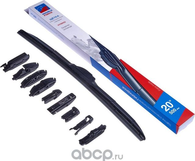 Щетка гибридная всесезонная DOUBLE FORCE DFHY20 (500мм) Double Force. Артикул DFHY20