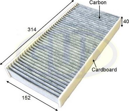 Салонный фильтр G.U.D.. Артикул GCF3240C