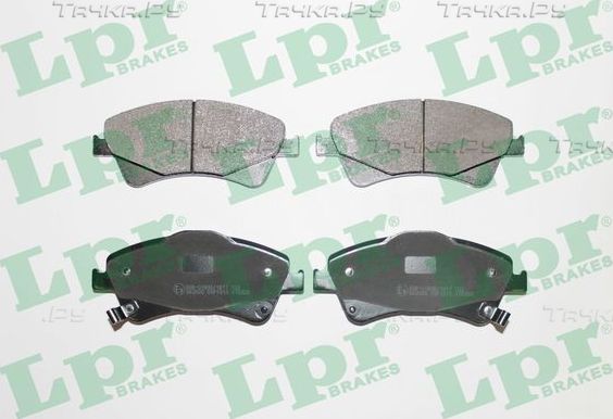 Тормозные колодки LPR передние для Toyota Corolla E140, E150 2007-2014. Артикул 05P1313