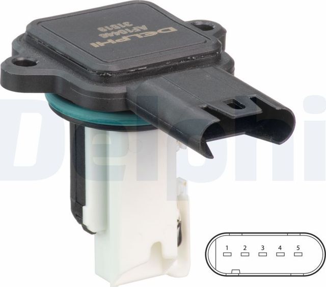 Датчик массового расхода воздуха (ДМРВ) Delphi для BMW 7 IV (E65/E66) 2005-2008. Артикул AF10446-12B1