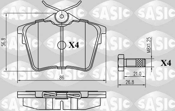 Тормозные колодки Sasic. Артикул 6210022