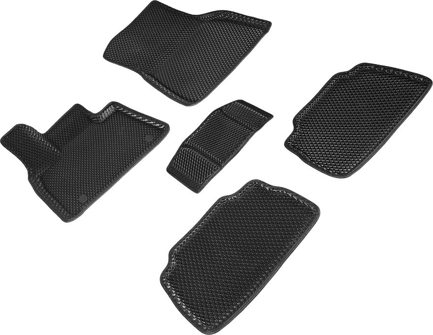 Коврики Seintex 3D EVA ромб для салона BMW X6 G06 2019-2026 ЧЕРНЫЕ. Артикул 95480