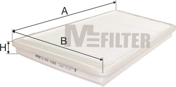 Салонный фильтр MFilter. Артикул K 945