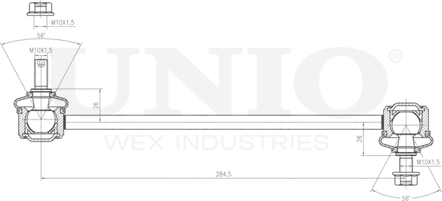 Тяга/стойка стабилизатора (Unio). Артикул SSP-50272