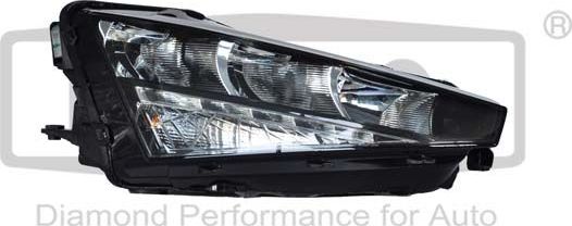 Фара передняя основная DPA правая для Skoda Rapid I 2012-2019. Артикул 99411834002