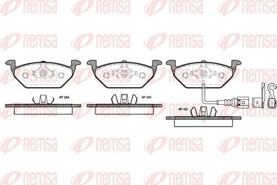 Тормозные колодки Remsa. Артикул 0633.21