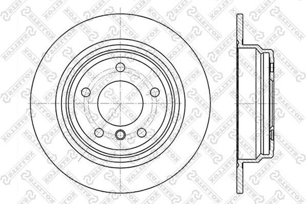 Тормозной диск Stellox. Артикул 6020-1537-SX